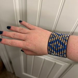 Beaded cuff bracelet